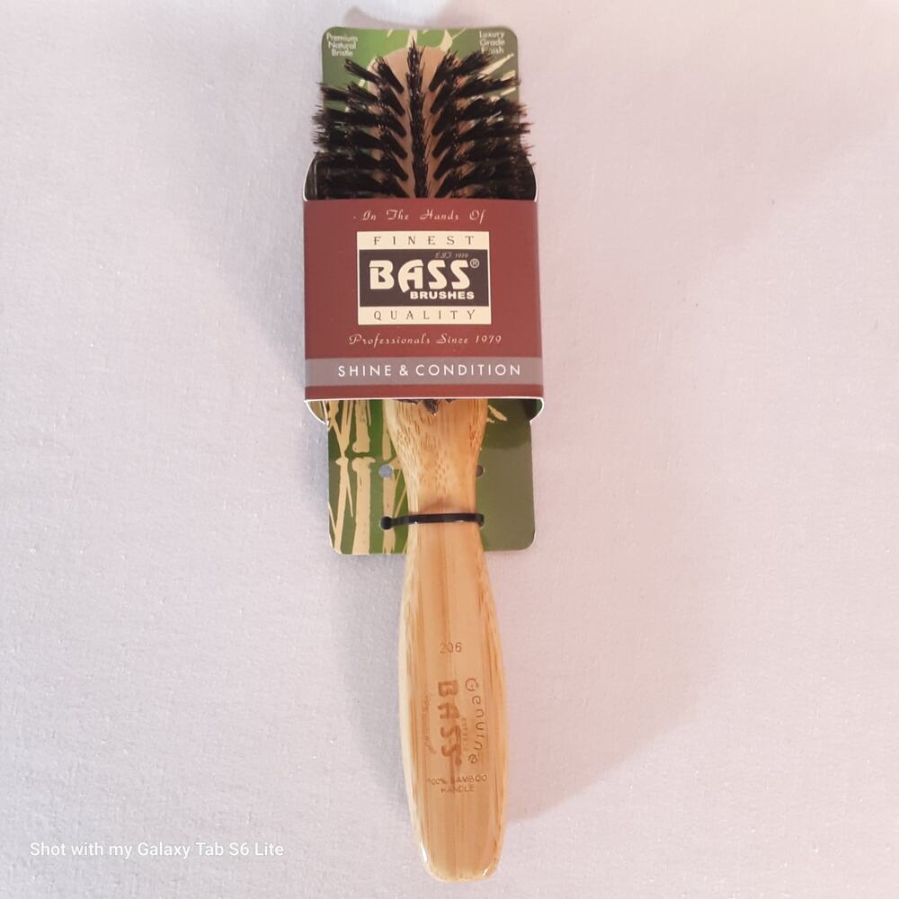 💎Bass Quality Brush 100% Natural Bristles Premium Bamboo Handle